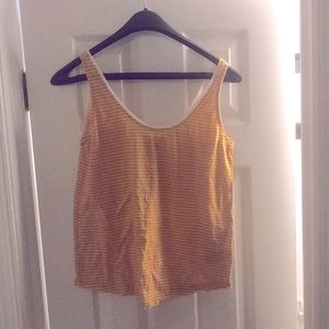 Striped yellow tank top.